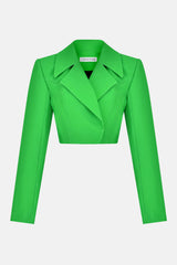 Roxanne Yeşil Crop Ceket